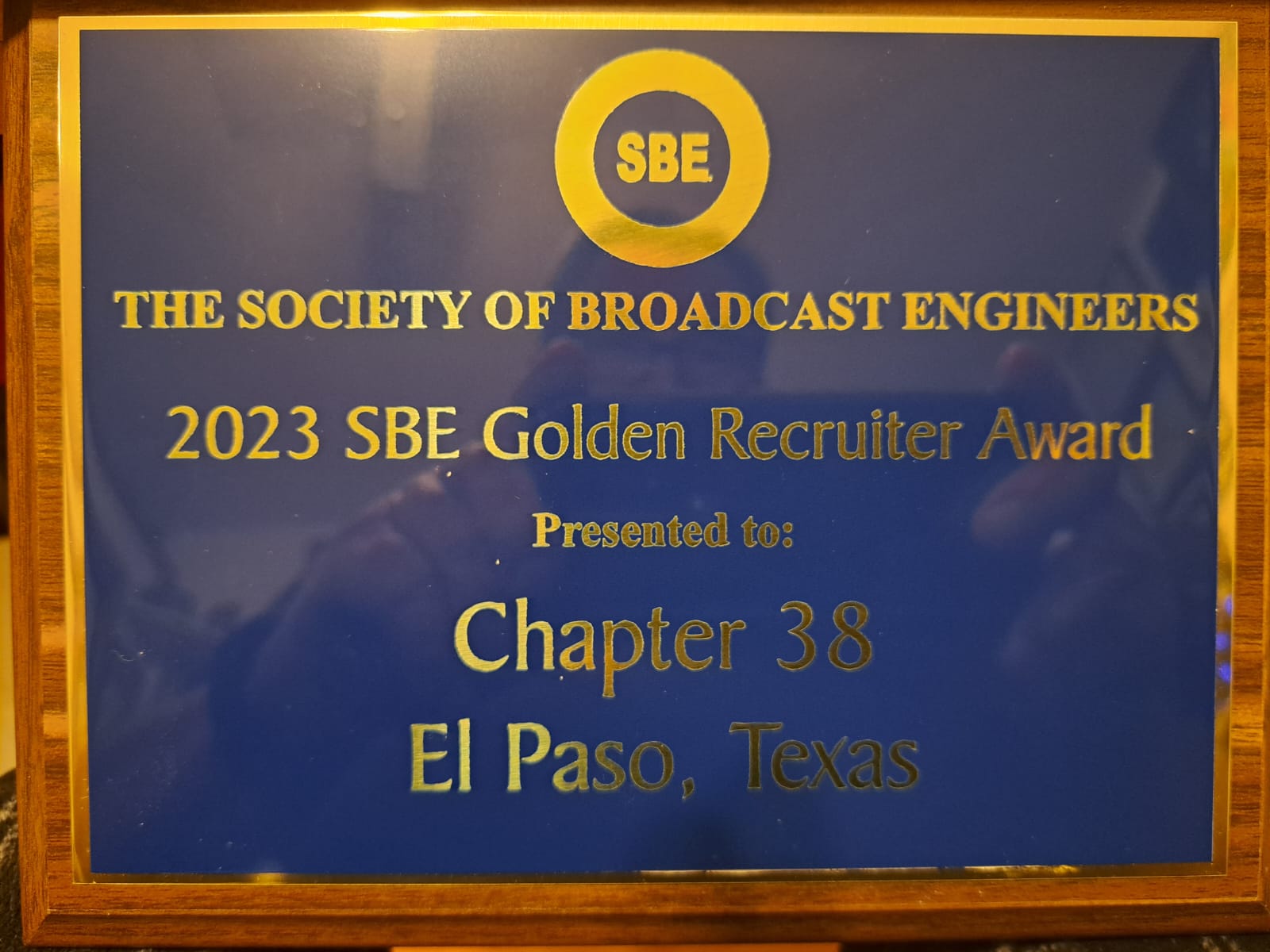 SBE38 Recruiter Award